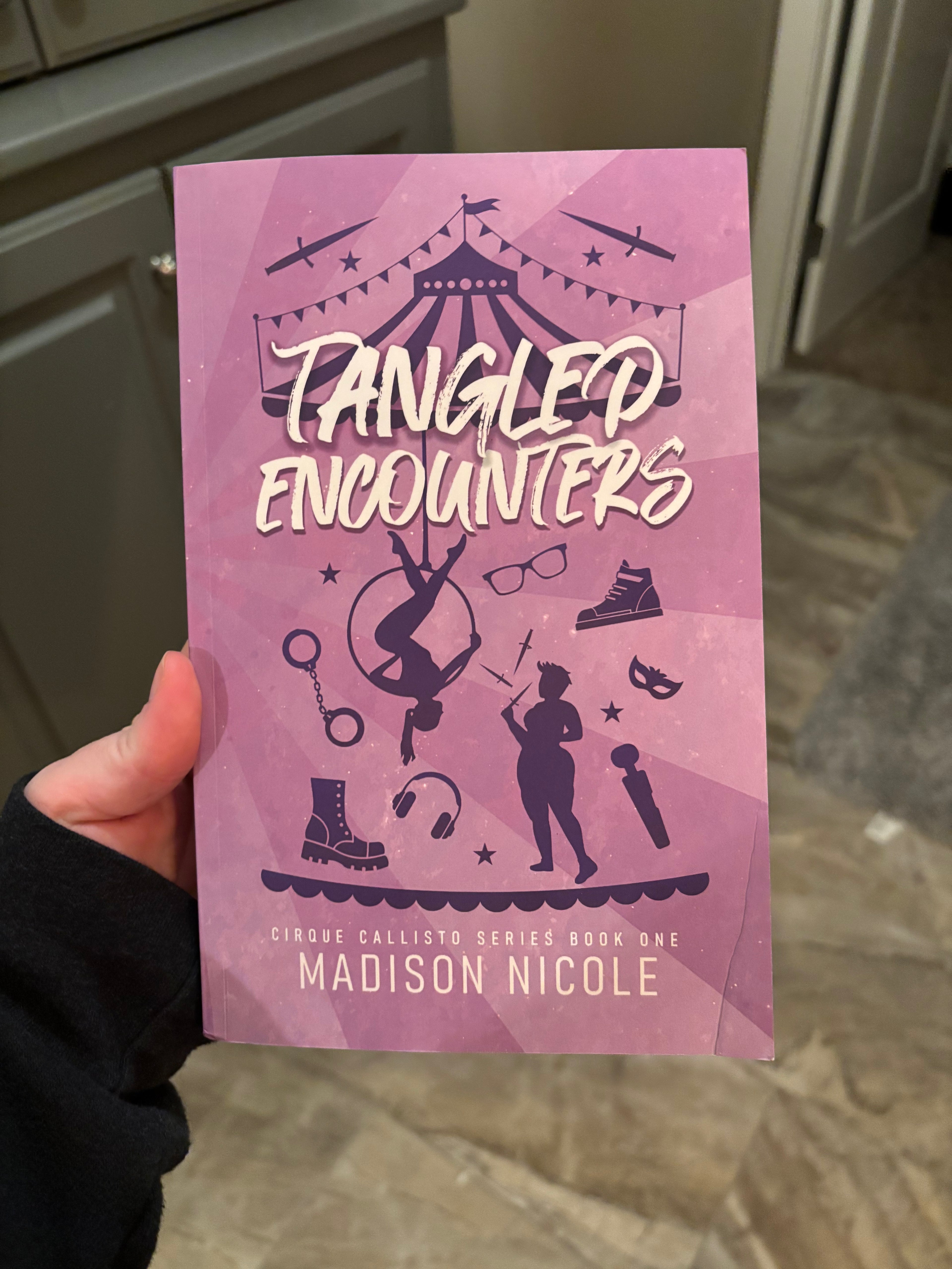Cirque Callisto Book 1, Signed Paperback Tangled Encounters: A Sapphic Circus Romance + Bookmarks & Stickers
