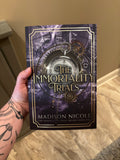 Signed Paperback The Immortality Trials Trilogy Book 1, The Immortality Trials + Bookmarks & Stickers